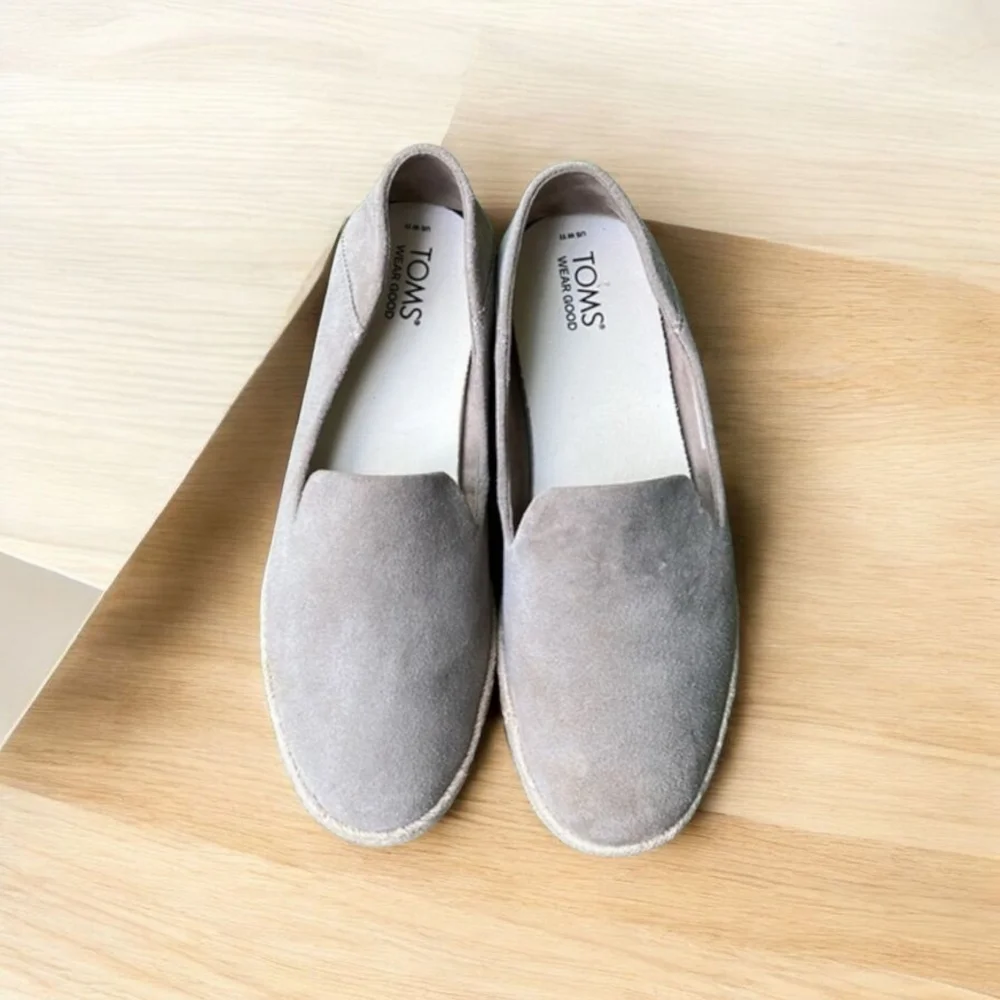 TOMS Carolina espadrille in Dune Suede Women’s Size 11
